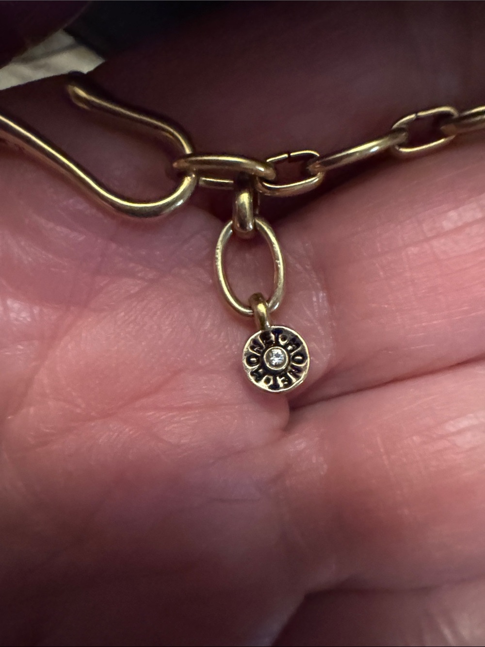 Monet Gold-Tone Layered Coin Charm Necklace - Picture 2 of 6